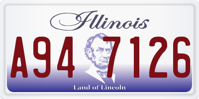 IL license plate A947126