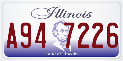 IL license plate A947226