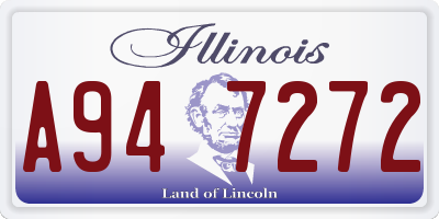 IL license plate A947272