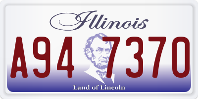 IL license plate A947370
