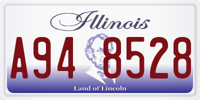 IL license plate A948528