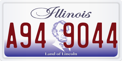 IL license plate A949044