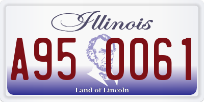 IL license plate A950061