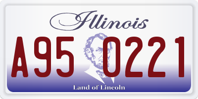 IL license plate A950221