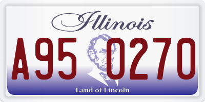 IL license plate A950270