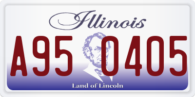 IL license plate A950405