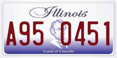 IL license plate A950451