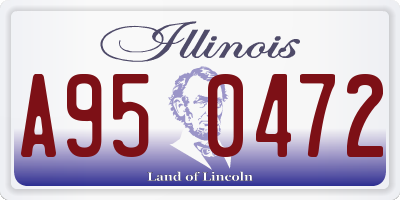 IL license plate A950472