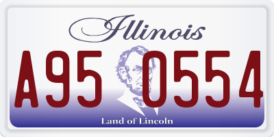 IL license plate A950554