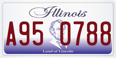 IL license plate A950788