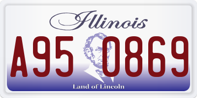 IL license plate A950869