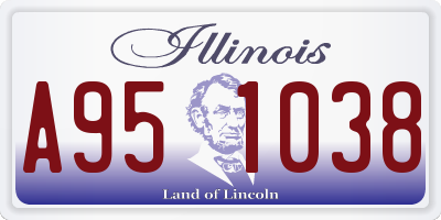 IL license plate A951038