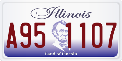 IL license plate A951107