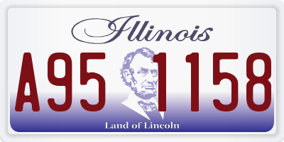 IL license plate A951158