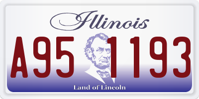 IL license plate A951193