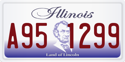 IL license plate A951299