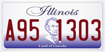 IL license plate A951303