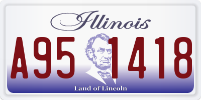 IL license plate A951418