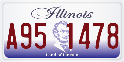 IL license plate A951478