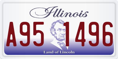 IL license plate A951496