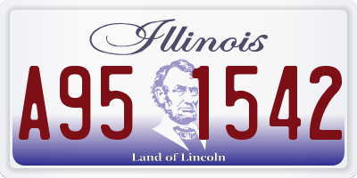IL license plate A951542