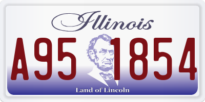 IL license plate A951854