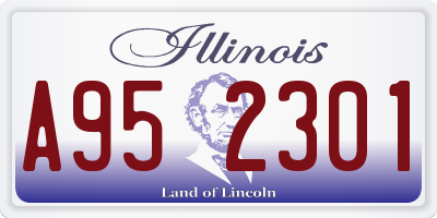 IL license plate A952301