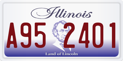 IL license plate A952401