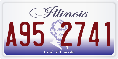 IL license plate A952741