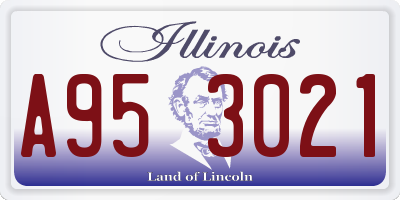 IL license plate A953021