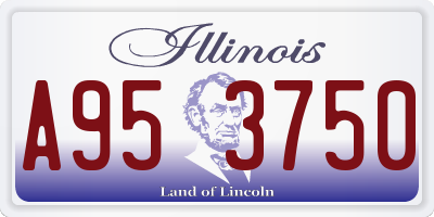 IL license plate A953750
