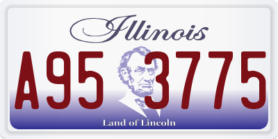 IL license plate A953775