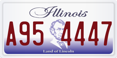 IL license plate A954447