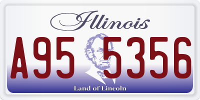 IL license plate A955356