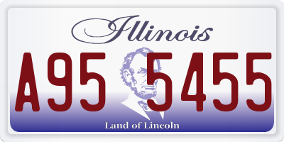 IL license plate A955455
