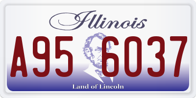 IL license plate A956037