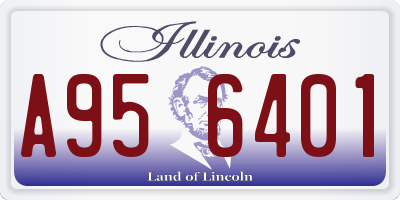 IL license plate A956401