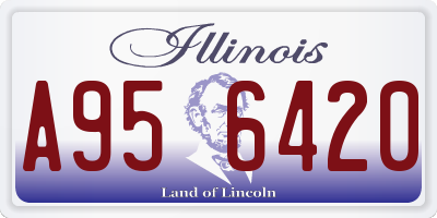 IL license plate A956420