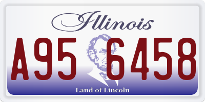 IL license plate A956458
