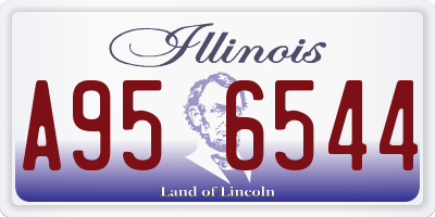 IL license plate A956544