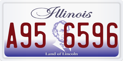 IL license plate A956596