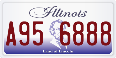 IL license plate A956888