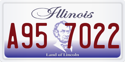 IL license plate A957022