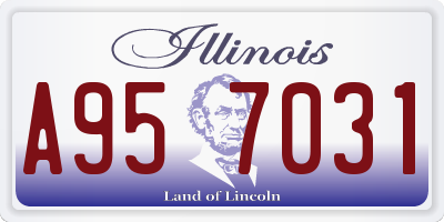 IL license plate A957031