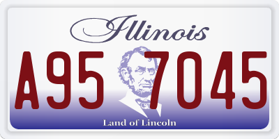IL license plate A957045