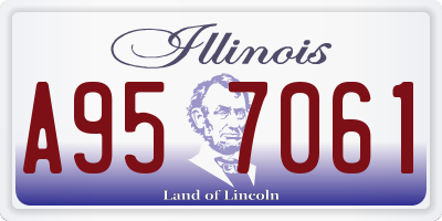 IL license plate A957061