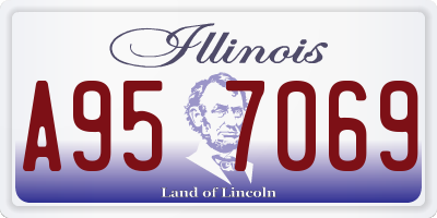 IL license plate A957069