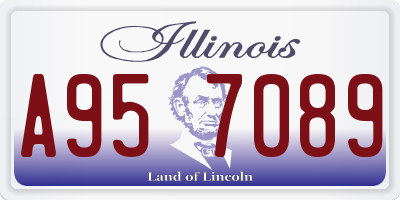 IL license plate A957089