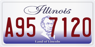 IL license plate A957120