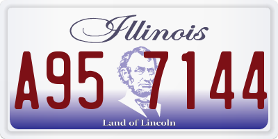 IL license plate A957144